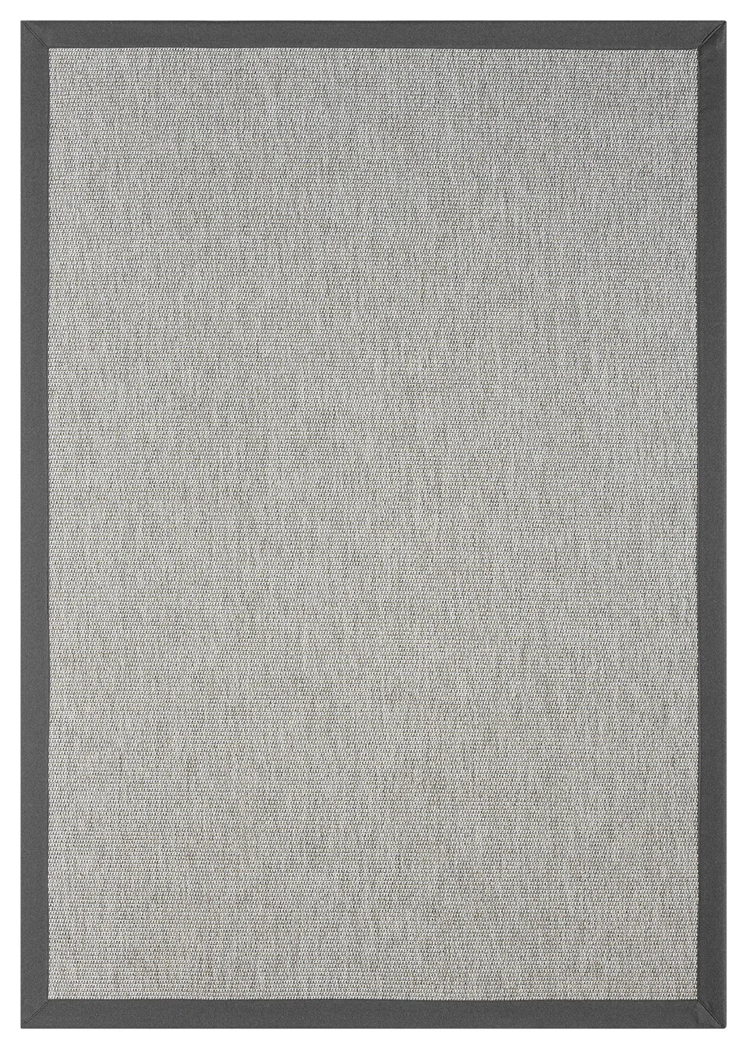 Himalaya Antrasit Kumaş Bordürlü 664 Gri Sisal Halı - HVHB11 - HALI VAGONU