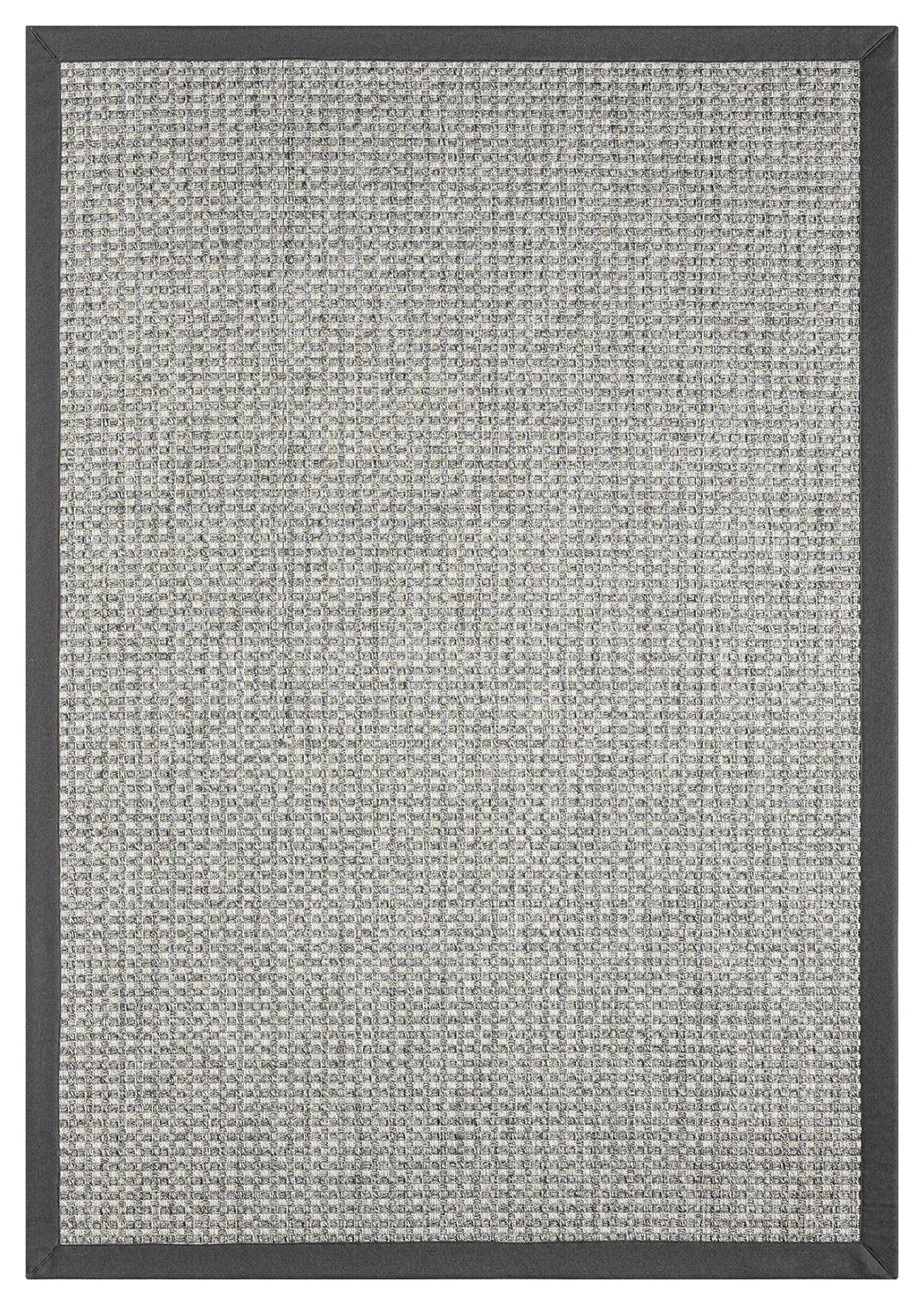 Himalaya Antrasit Kumaş Bordürlü 667 Gri Sisal Halı - HVHB14 - HALI VAGONU