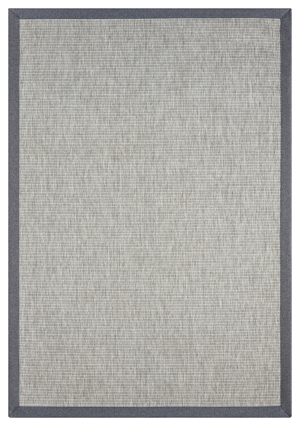 Himalaya Gri Kumaş Bordürlü 663 Gri Sisal Halı - HVHB15