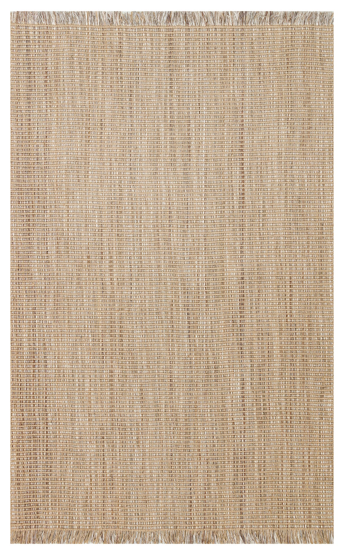 DOHA DH 01 BEIGE Jüt ve Polyester ile Üretilen Çift Taraflı Modern Kilim - Yüzey detayları ve renkleri gösteren bir fotoğraf.