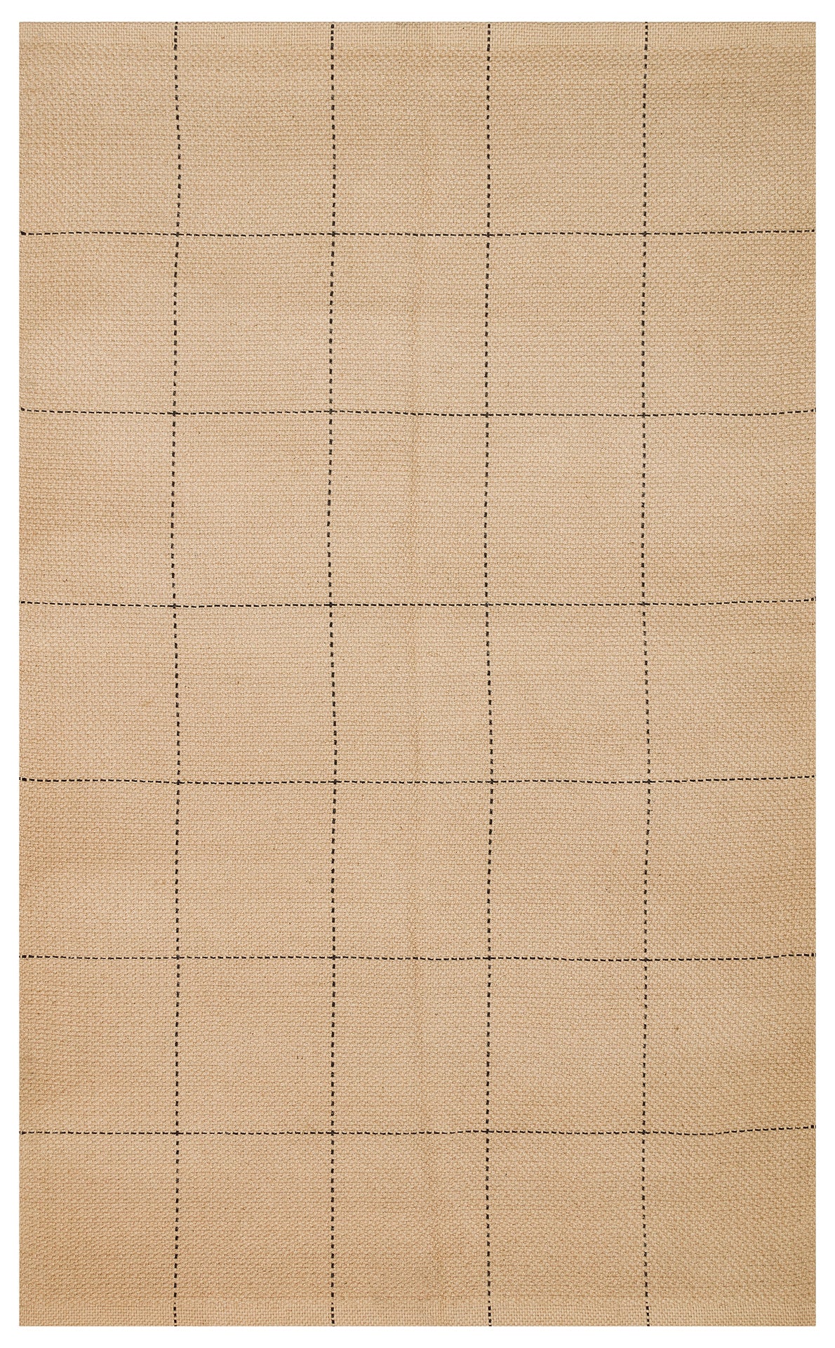 DELHİ DLH 01 BLACK Jüt ve Pamuk ile Üretilen Çift Taraflı Modern Kilim