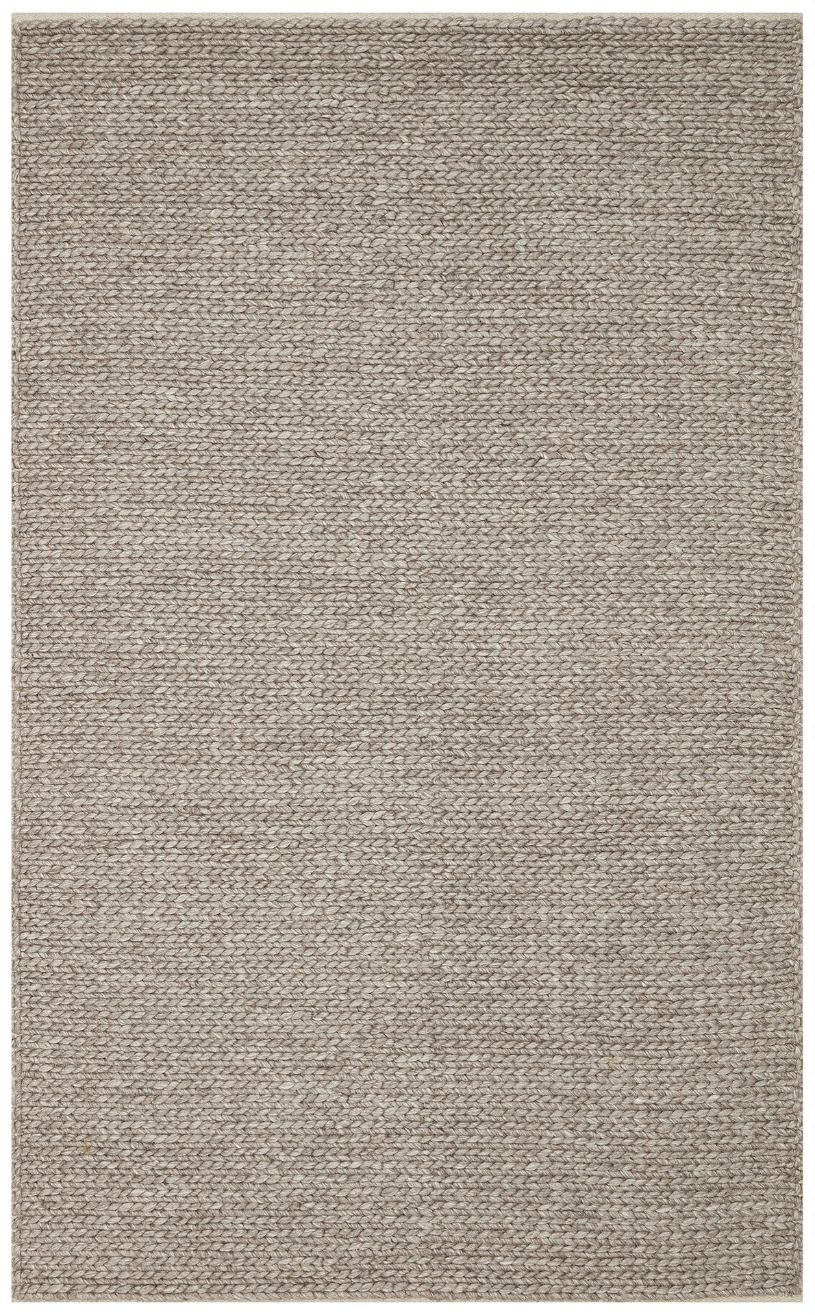 JADE BASKETWEAV BROWN Naturel Kazak Örgü Desenli El Dokuma Örgü Halı