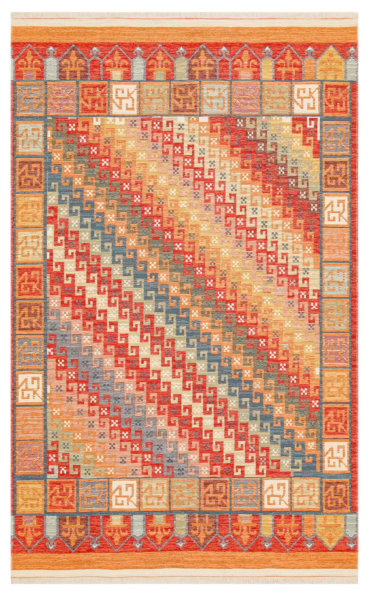NOMAD 11 TERRA Yıkanabilir, Çift Taraflı Kullanıma Uygun Yumuşak Tuşeli Otantik Kilim