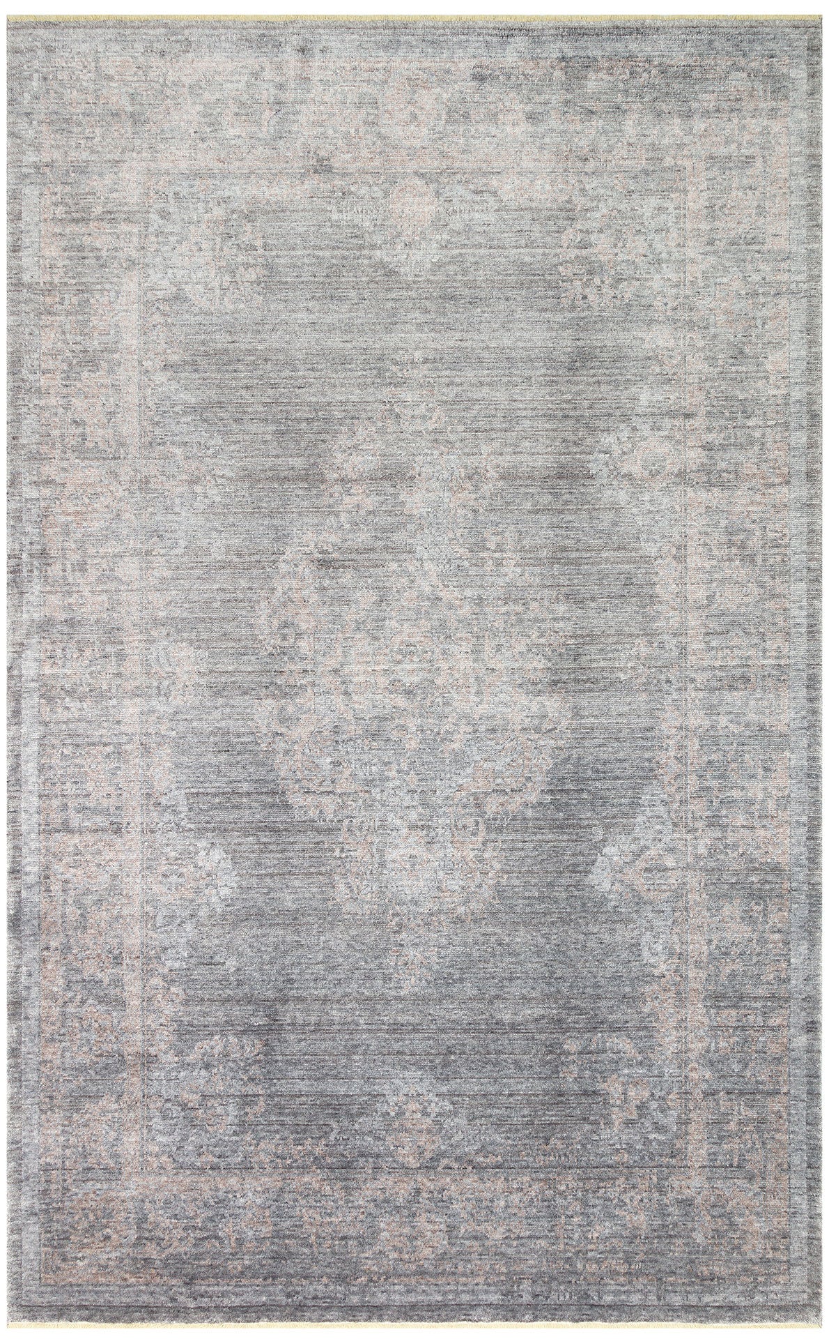 TAFTAN TF 04 DARK GREY BRONZE Pakistan Overdyed Tarzı Özel Hav Vermeyen ve El Emeği ile Özel Tezgahlarda Üretilen Uşak Halısı - Taftan Özel Tezgah Halısı