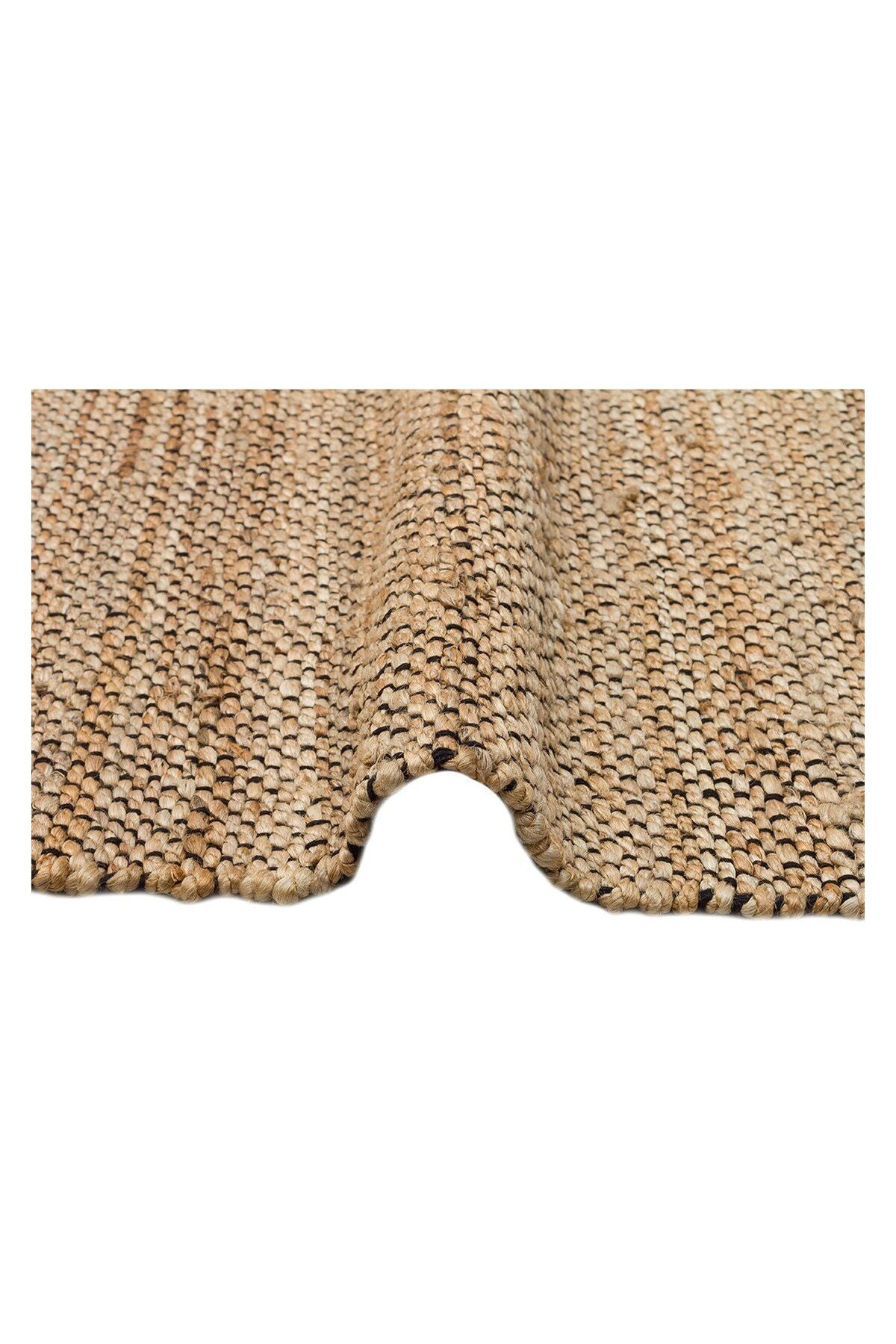 ECHO ECH 07 NATURAL BLACK El Dokuma Naturel Jüt Hasır Halı