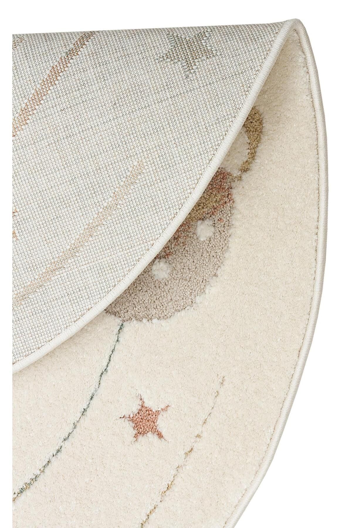 PICCOLO PCL 02 CREAM MULTY Pastel Renkli Hav ve Toz Vermeyen Çocuk Halısı