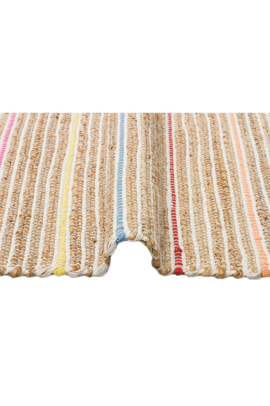 Juno Jüt Ech 05 Natural Multy Flatweave El Dokuma Naturel Jüt Hasır Halı