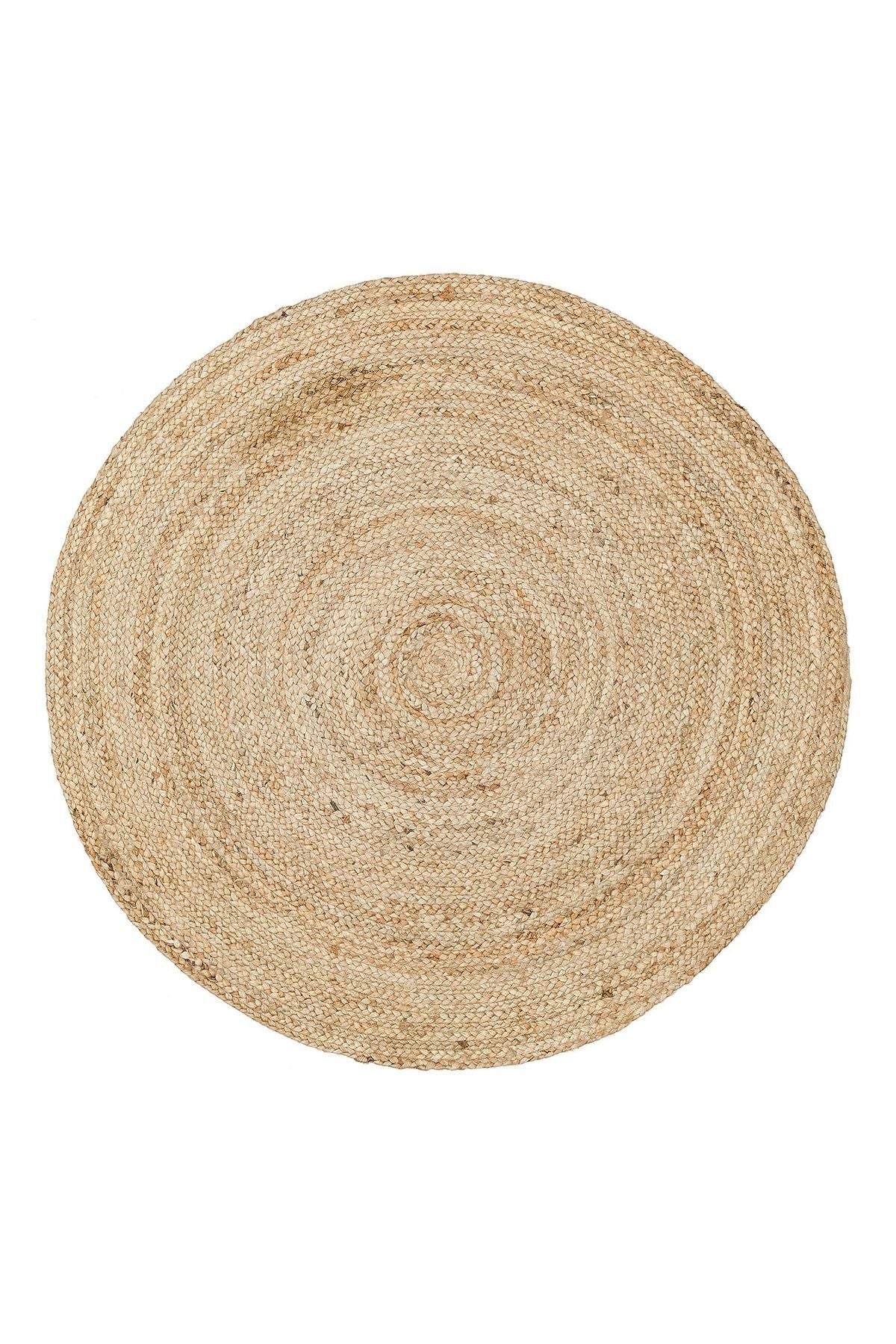 Juno Jüt Ech 01r Natural Flatweave El Dokuma Naturel Jüt Hasır Halı