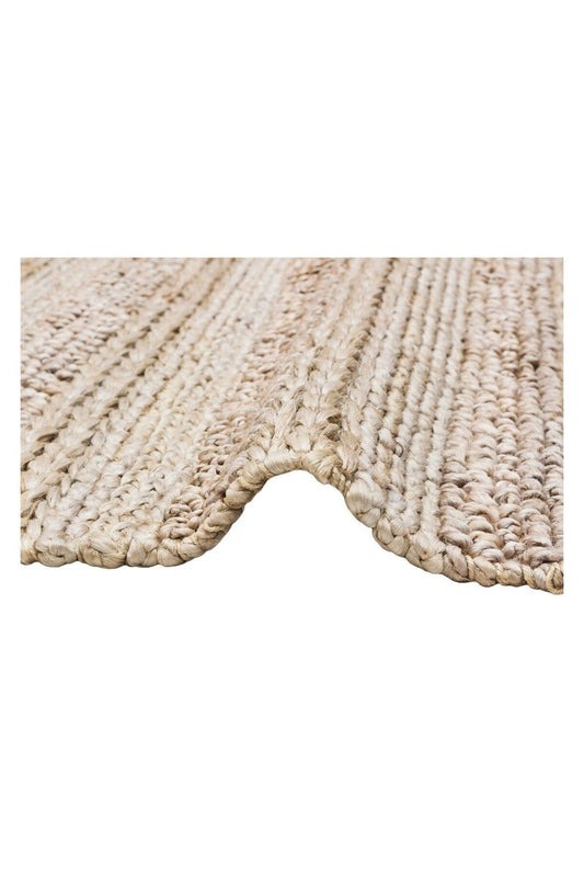 NETRA S-1410 SILVER XW Farklı Örgü Dokusuna Sahip El Dokuma Naturel Jüt Hasır Halı