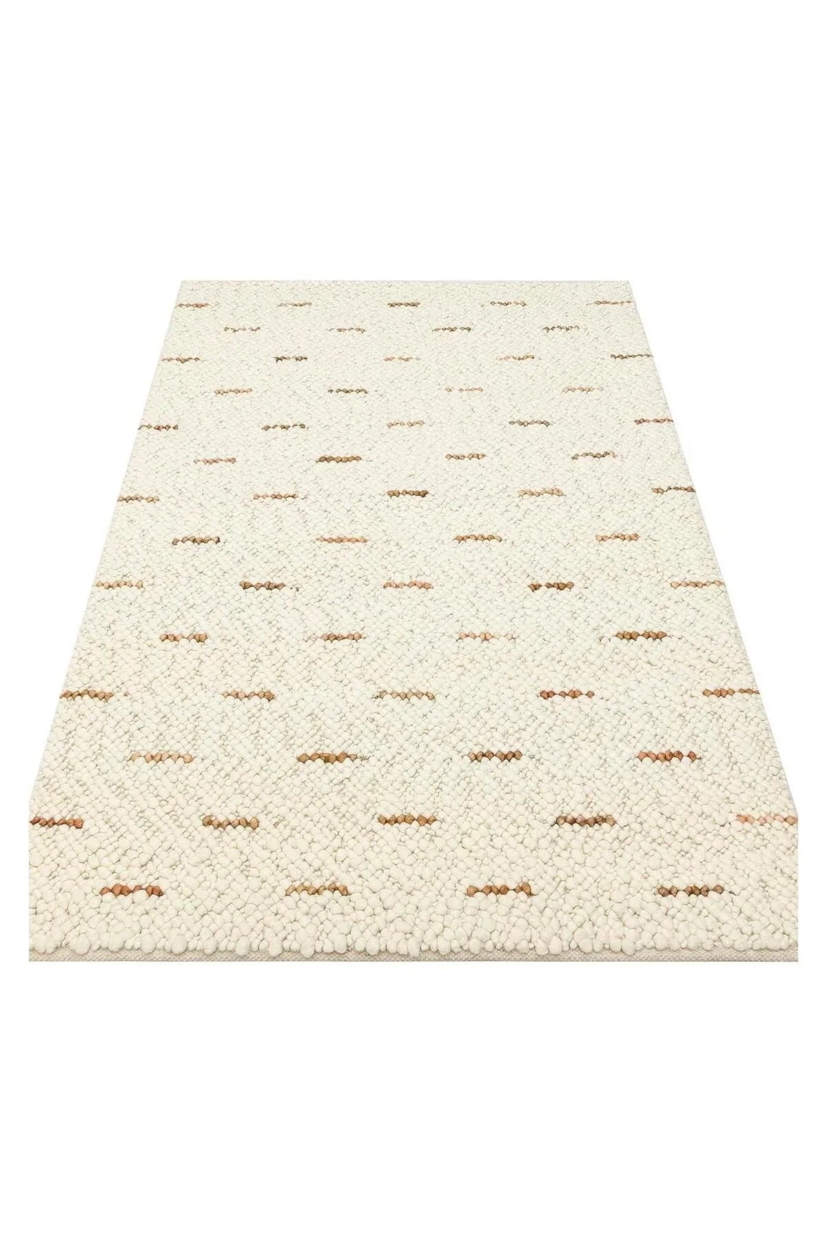 JADE JD 06 NATURAL Kazak Örgü Desenli El Dokuma Örgü Halı - HALI VAGONU