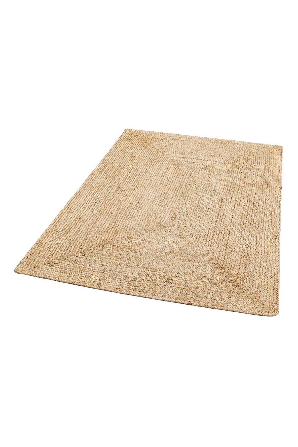 ECHO ECH 10 NATURAL El Dokuma Naturel Jüt Hasır Halı