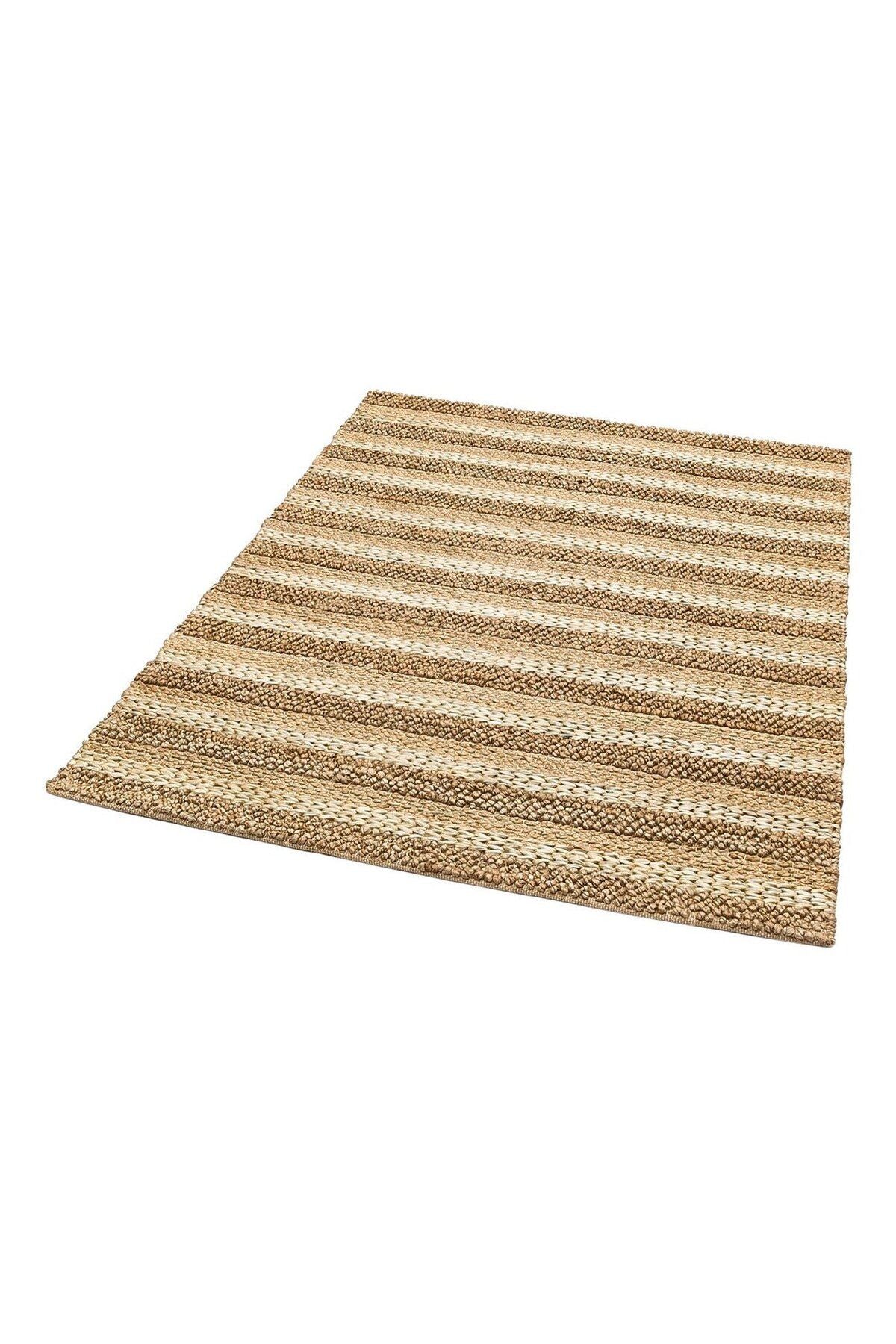 Netra S-1410 Natural Xw Farklı Örgü Dokusuna Sahip El Dokuma Naturel Jüt Hasır Halı
