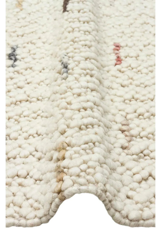 JADE JD 06 MULTY Naturel Kazak Örgü Desenli El Dokuma Örgü Halı - HALI VAGONU