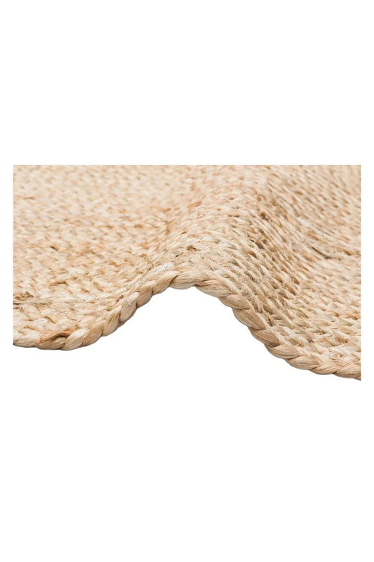 ECHO ECH 10 NATURAL El Dokuma Naturel Jüt Hasır Halı - HALI VAGONU