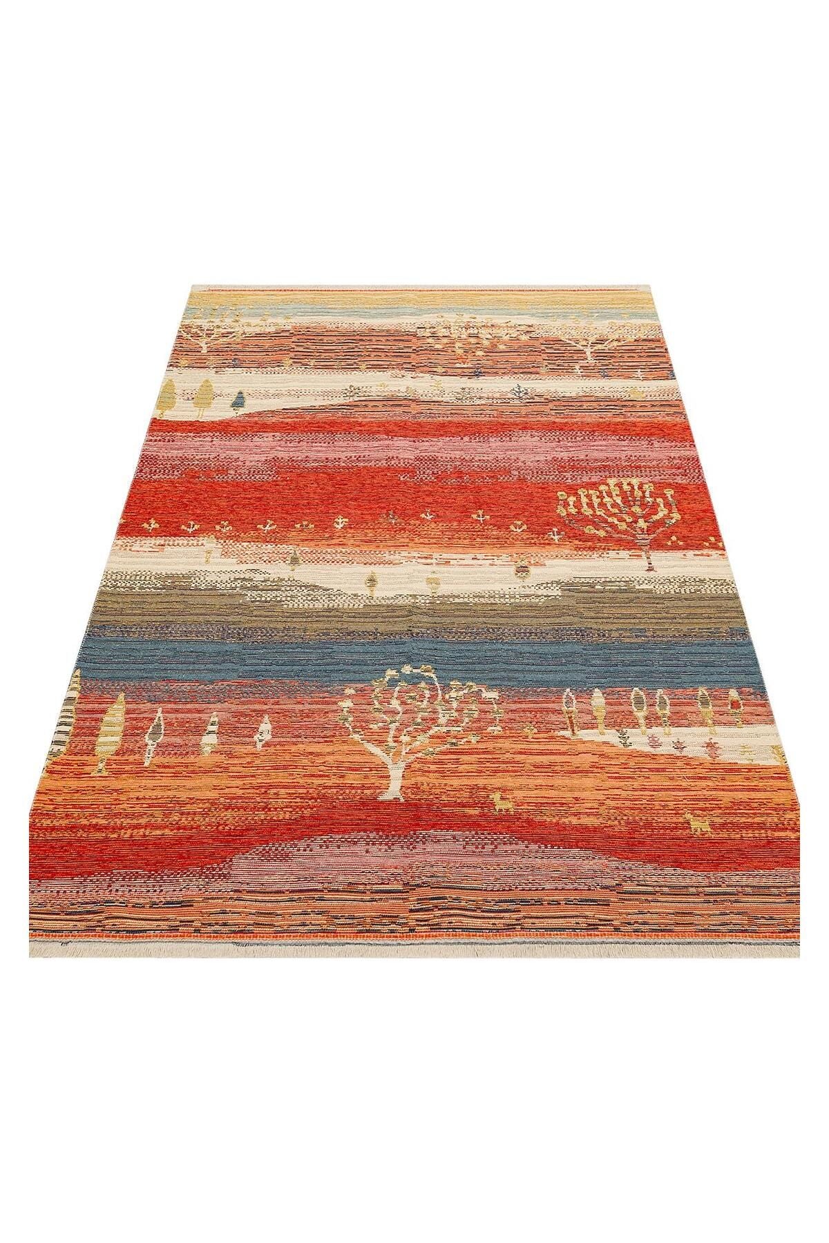 NOMAD NMD 12 TERRA Yıkanabilir, Çift Taraflı Kullanıma Uygun Yumuşak Tuşeli Otantik Kilim