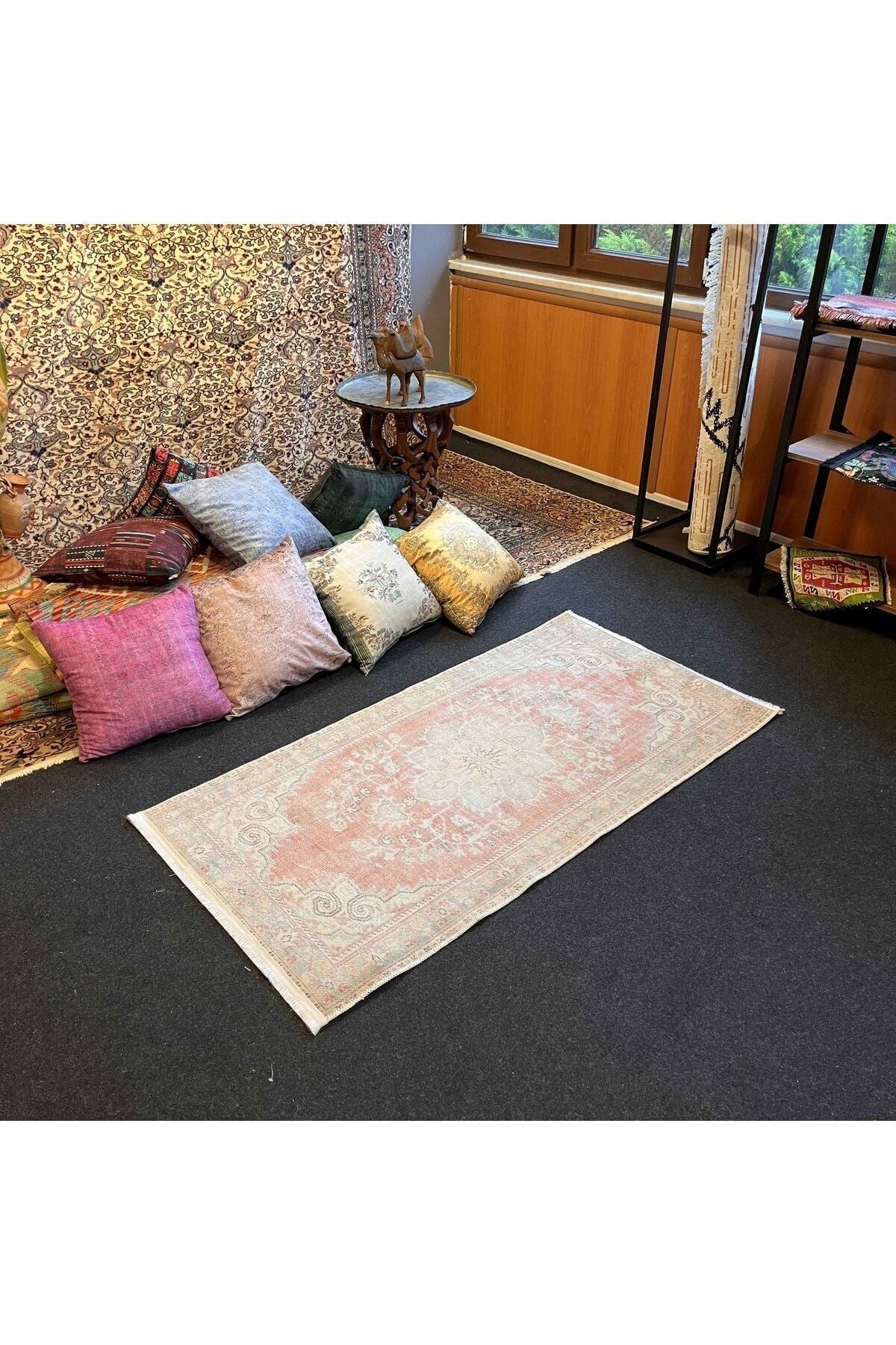 Yumuşak Dokulu Bambu Soft Kilim - Vintage Saçaklı Dijital Baskı HV-SK-23