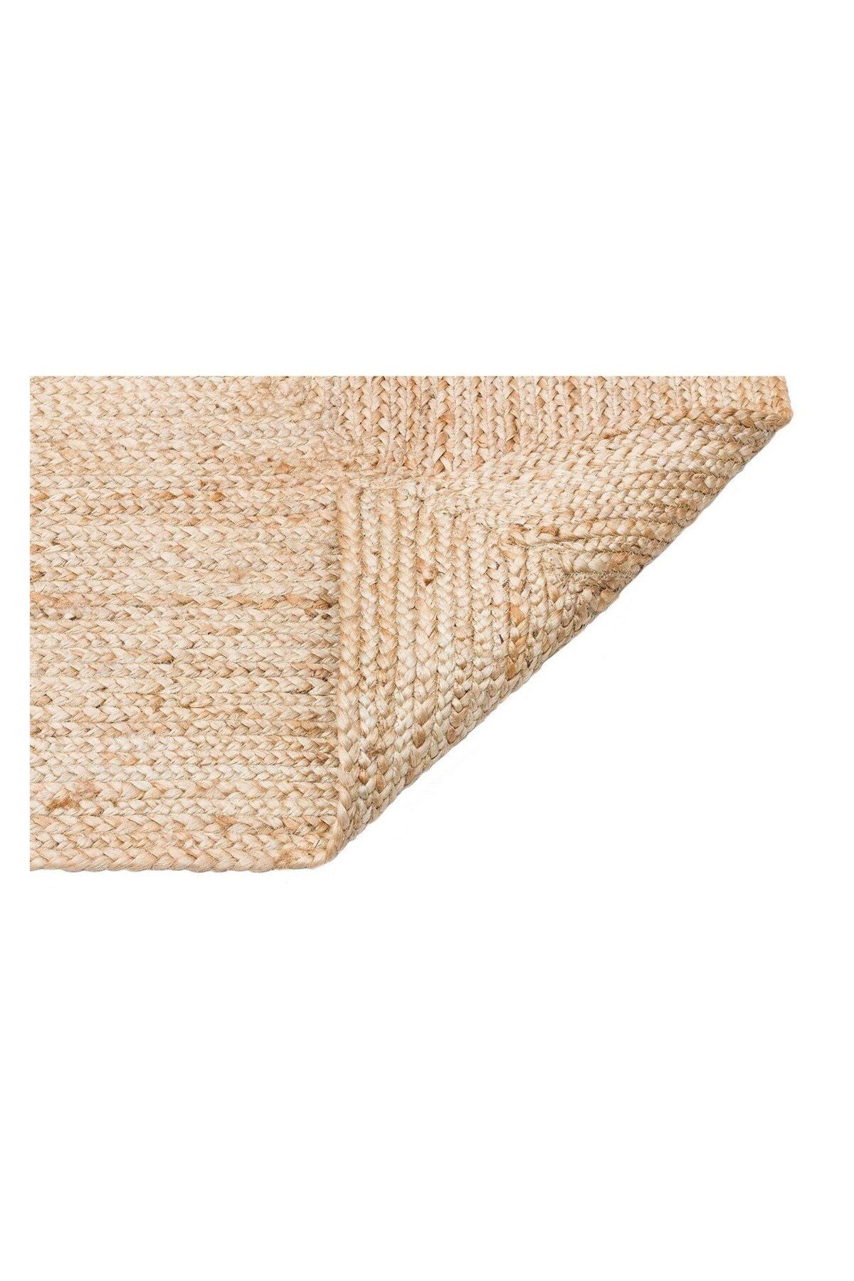 ECHO ECH 10 NATURAL El Dokuma Naturel Jüt Hasır Halı
