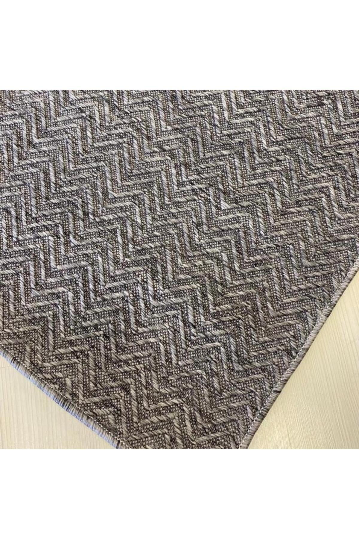 Halı Vagonu Kathmandu 6045 Gri Nepal Sisal Dokuma Halı