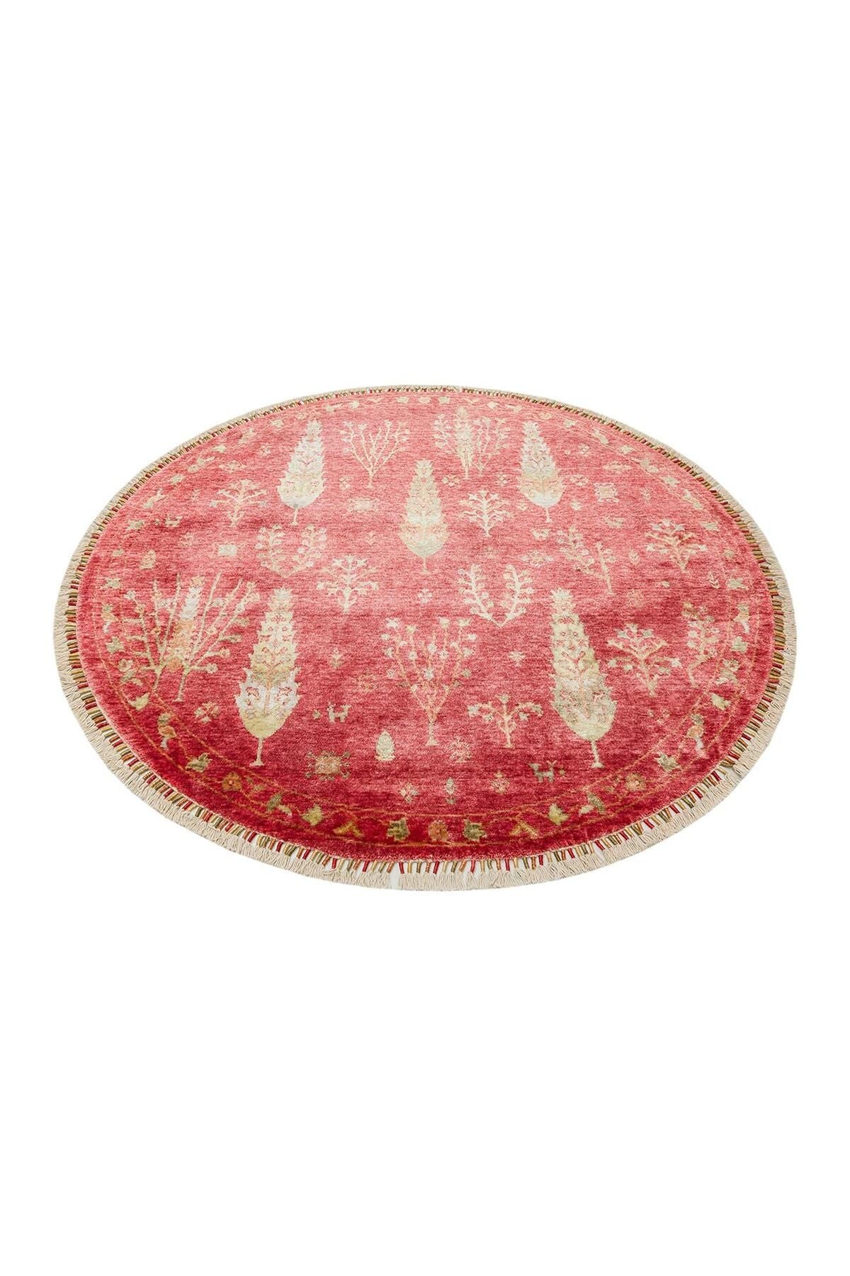 Zara Zr 08 Red Autumn Q Otantik Desenli El Emeği Ile Özel Tezgahlarda Üretilen Modern Uşak Halısı