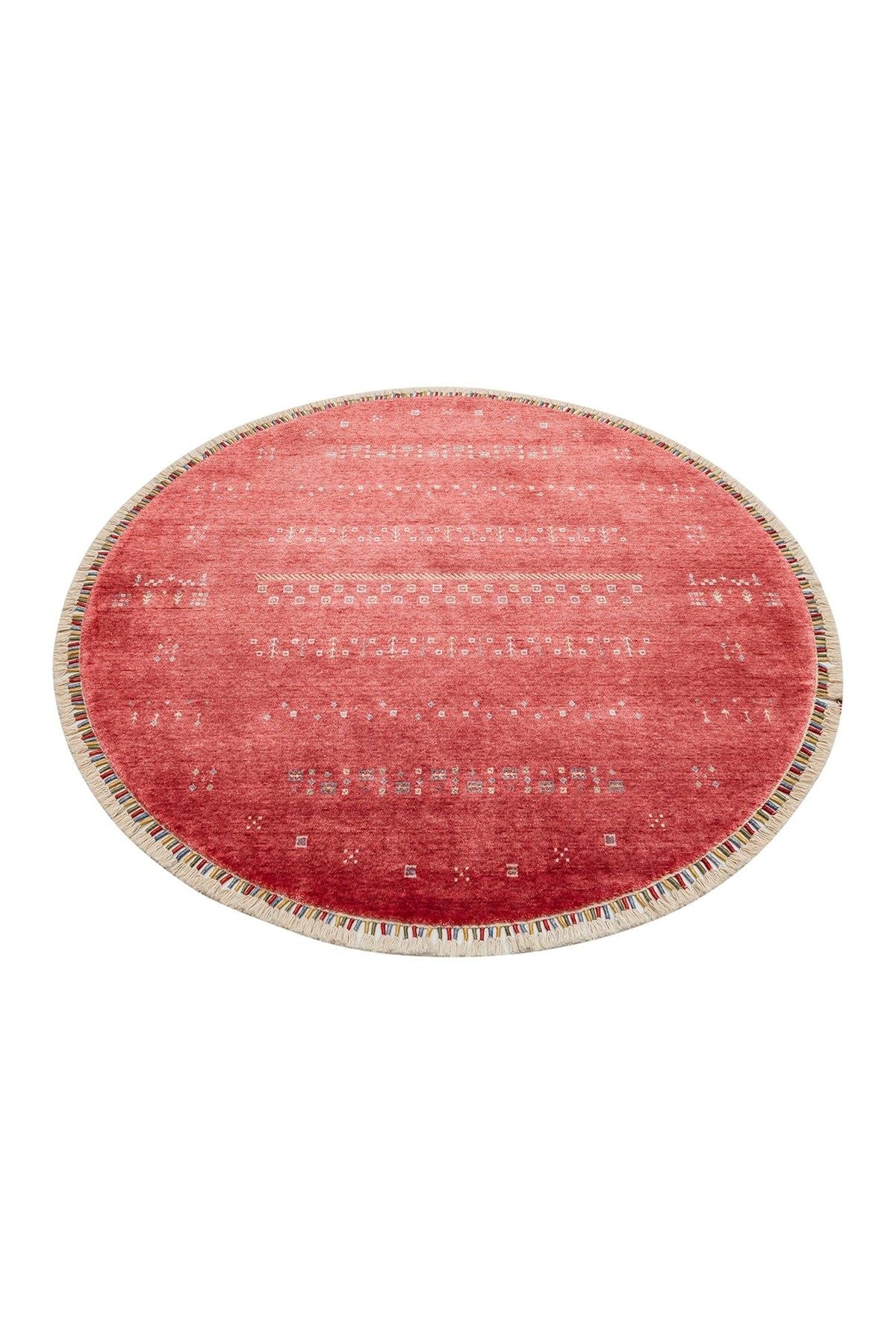 ZARA ZR 06 RED Q Otantik Desenli El Emeği ile Özel Tezgahlarda Üretilen Modern Uşak Halısı