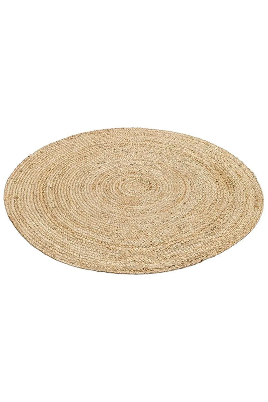 Juno Jüt Ech 01r Natural Flatweave El Dokuma Naturel Jüt Hasır Halı - HALI VAGONU