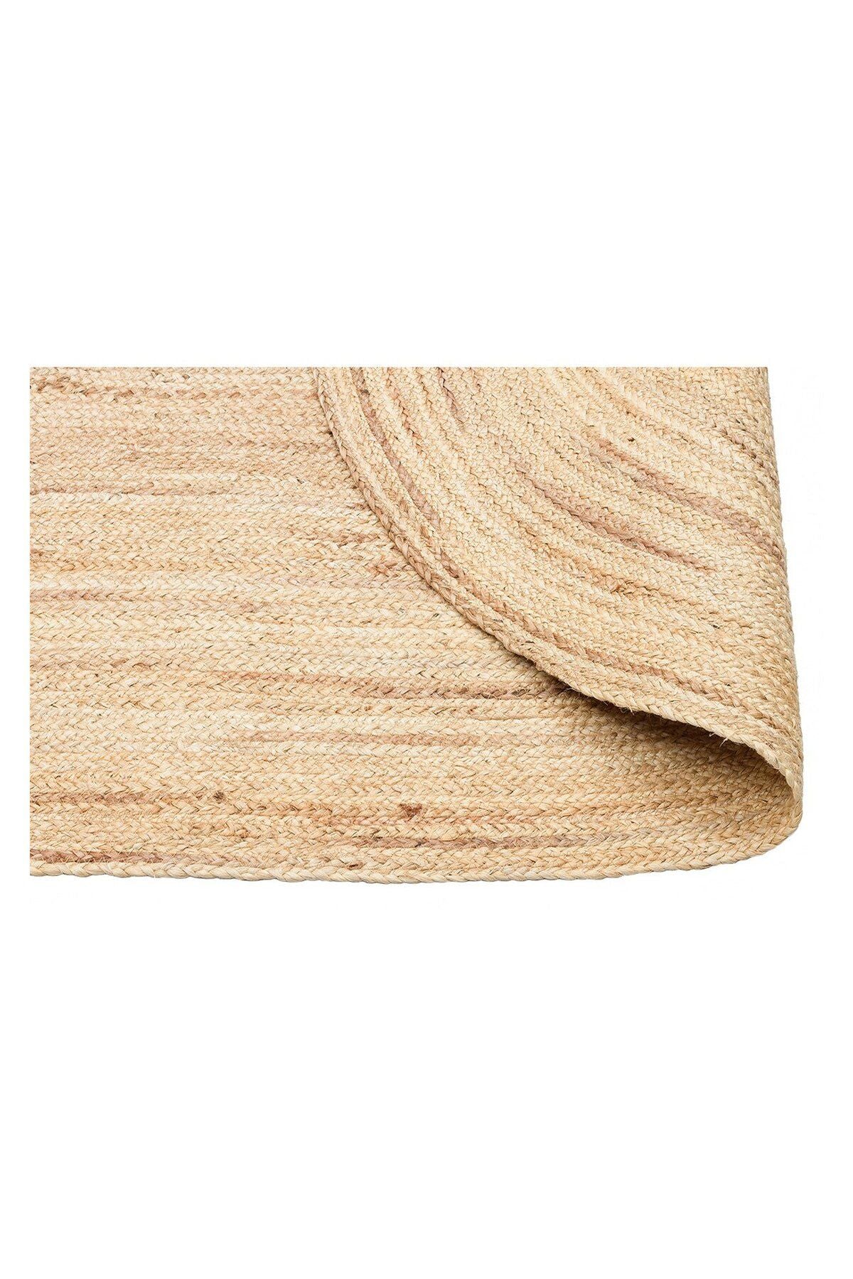 JUNO ECH 01E NATURAL El Dokuma Naturel Jüt Hasır Halı, flatweave dokuma yapısı ile şık ve minimalist bir görünüm sunuyor.
