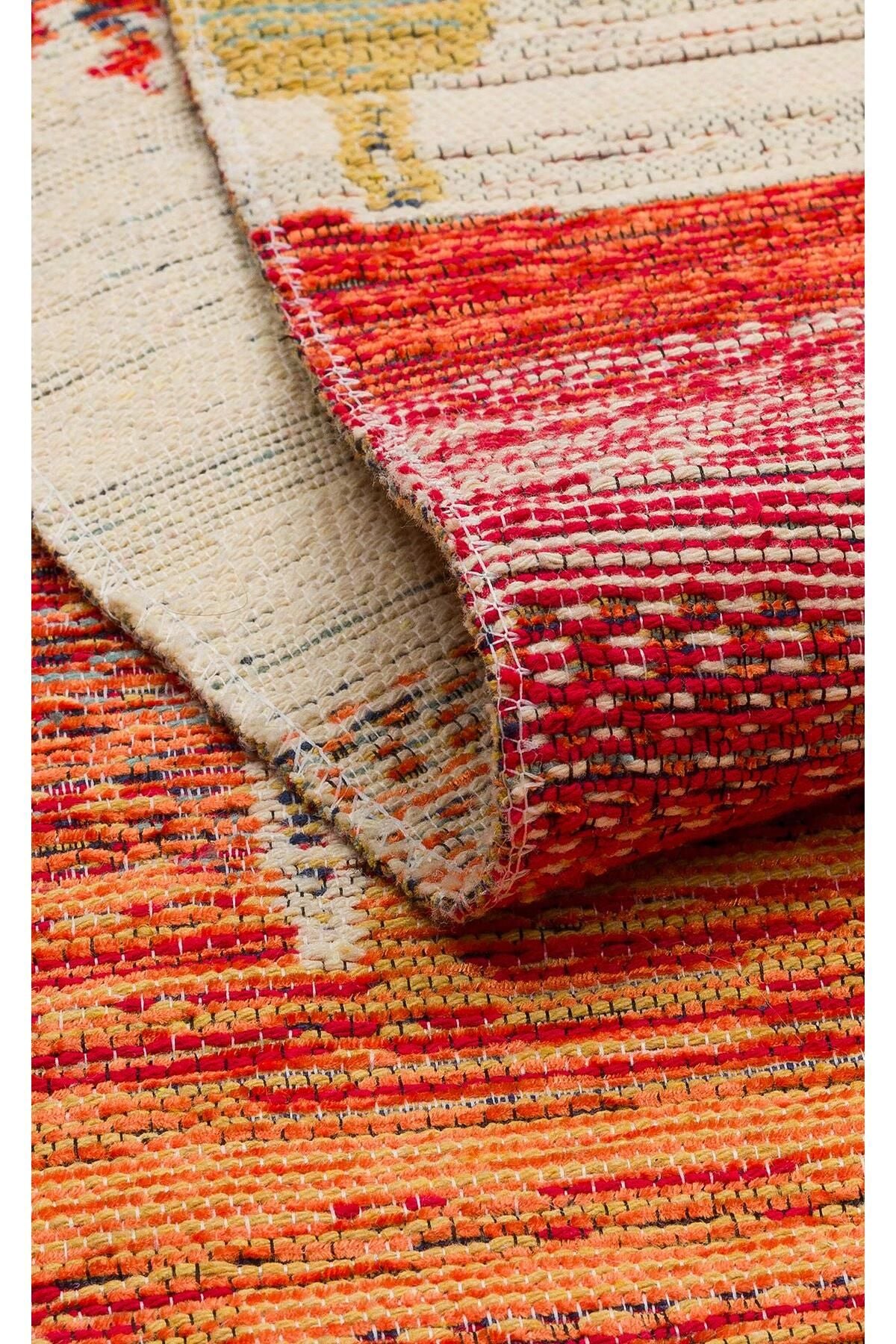 NOMAD NMD 12 TERRA Yıkanabilir, Çift Taraflı Kullanıma Uygun Yumuşak Tuşeli Otantik Kilim