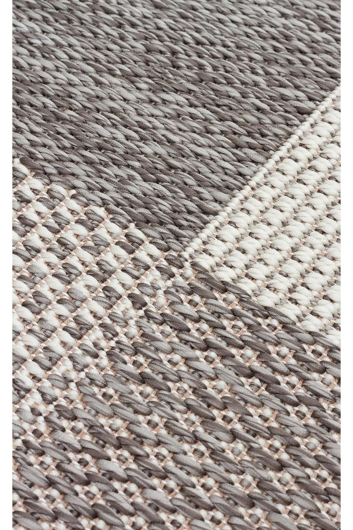 MONO MNO 01 GREY Hav Toz Vermez Kaymaz Tabanlı Sisal Halı