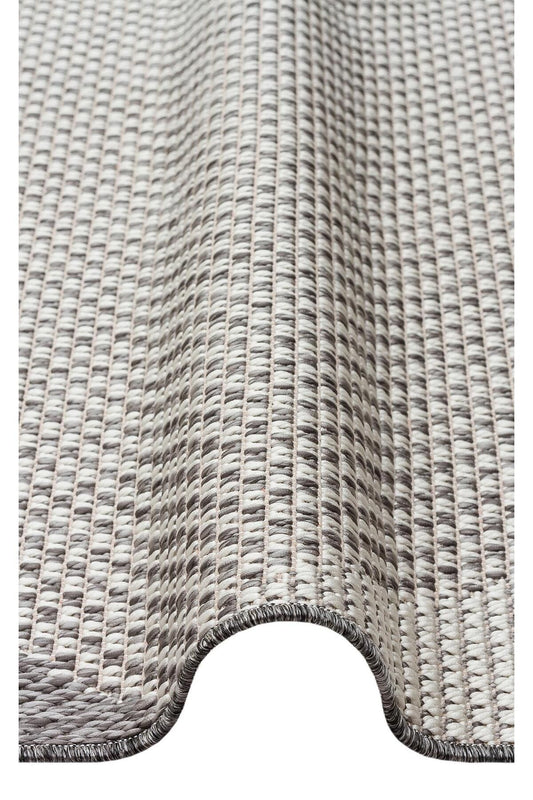 MONO MNO 03 GREY Hav Toz Vermez Kaymaz Tabanlı Sisal Halı