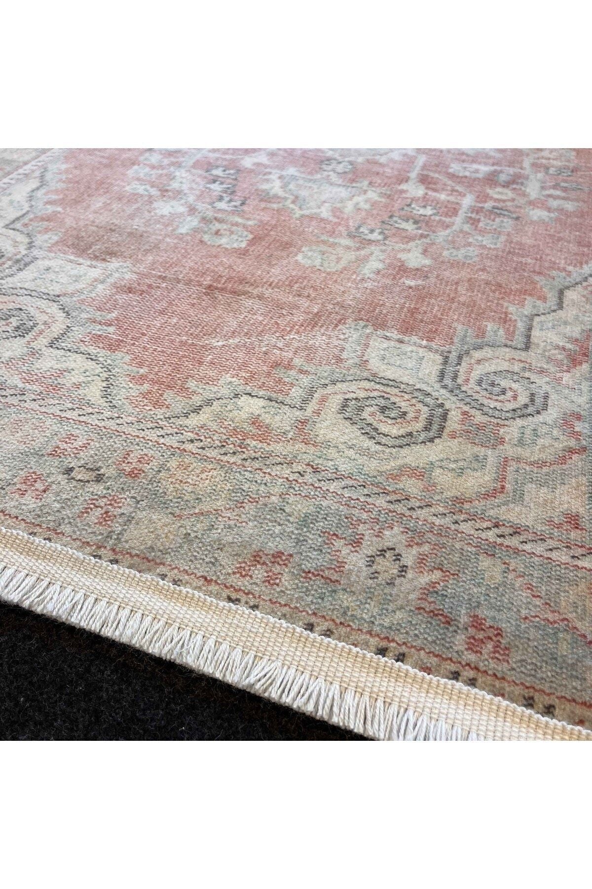 Yumuşak Dokulu Bambu Soft Kilim - Vintage Saçaklı Dijital Baskı HV-SK-23