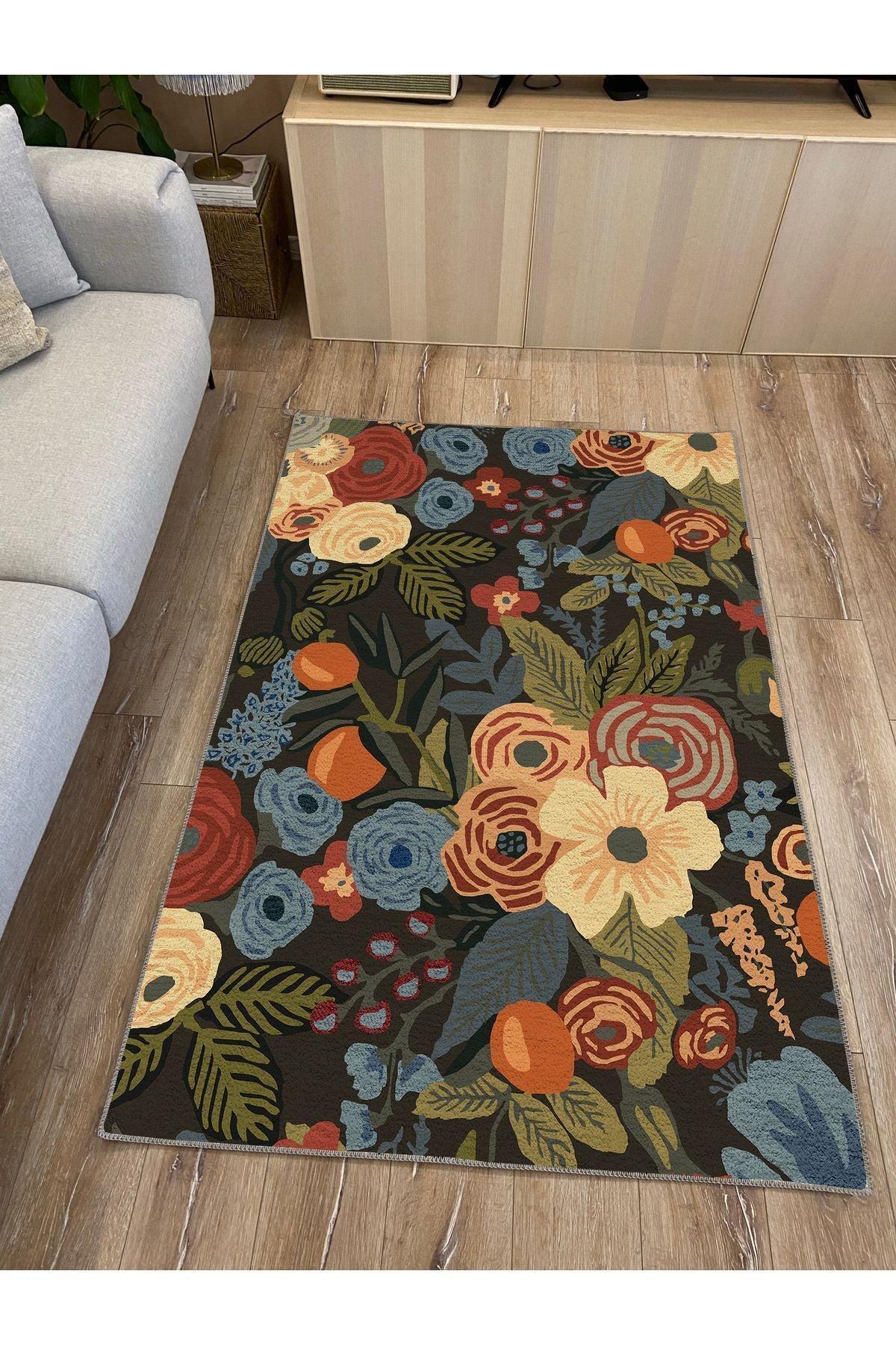 Modern Stil Yeşil Tonlarında iskandinav halı ve kilim Salon halısı Peluş halı Yıkanabilen Halı