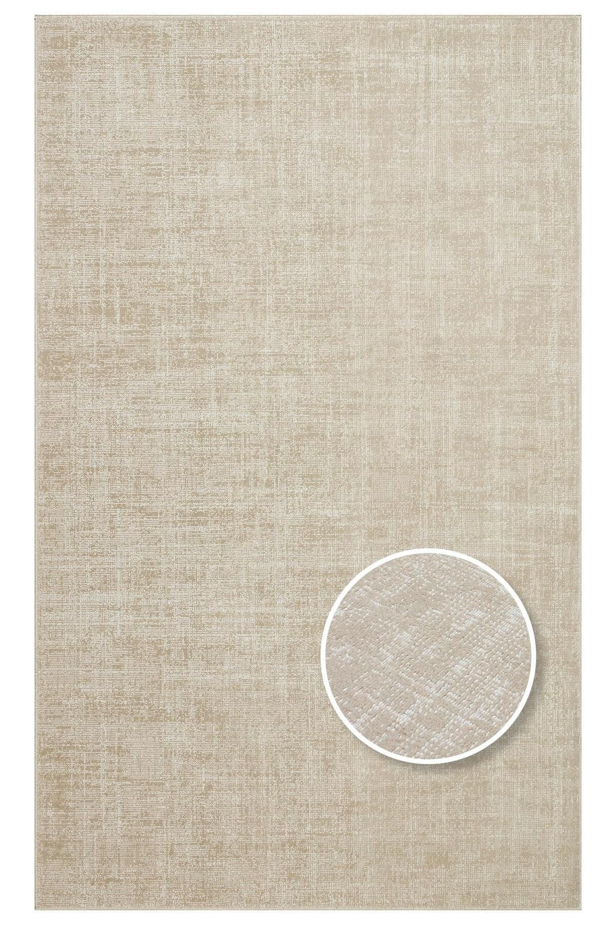 KALAHARİ KLH PLAIN BEIGE Özel Dokuma Tekniği Ile Üretilen Modern Sade Desenli Makine Halıs