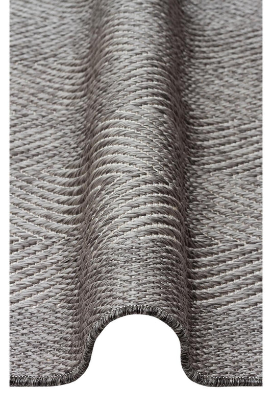 MONO MNO 02 GREY Hav Toz Vermez Kaymaz Tabanlı Sisal Halı