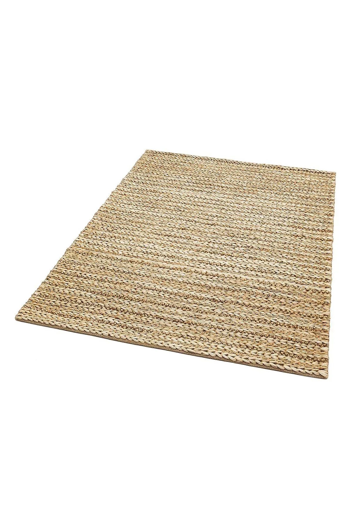 NETRA S-1152 NATURAL XW Farklı Örgü Dokusuna Sahip El Dokuma Naturel Jüt Hasır Halı - HALI VAGONU