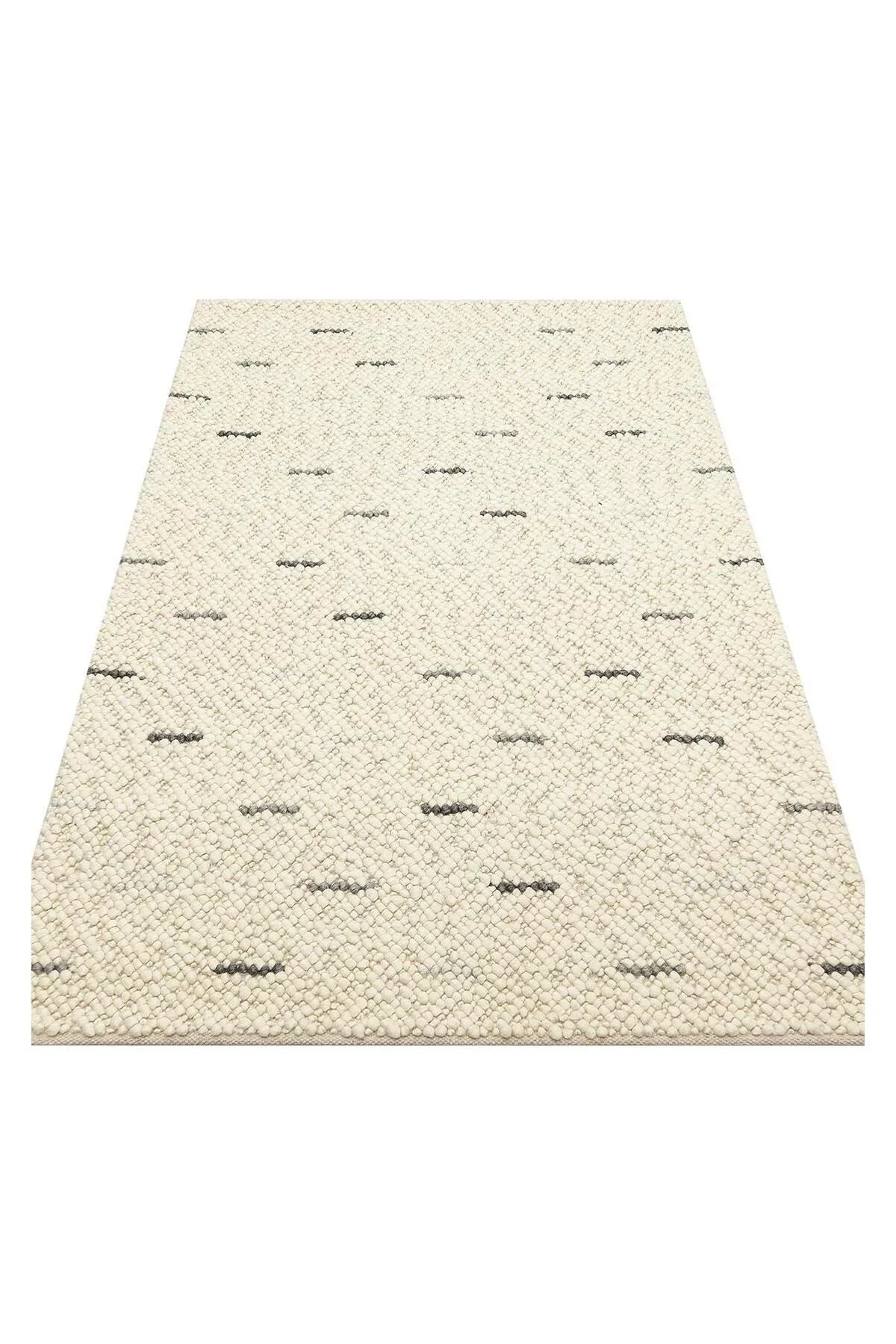 JADE JD 06 ANTRASİT GREY Naturel Kazak Örgü Desenli El Dokuma Örgü Halı - HALI VAGONU