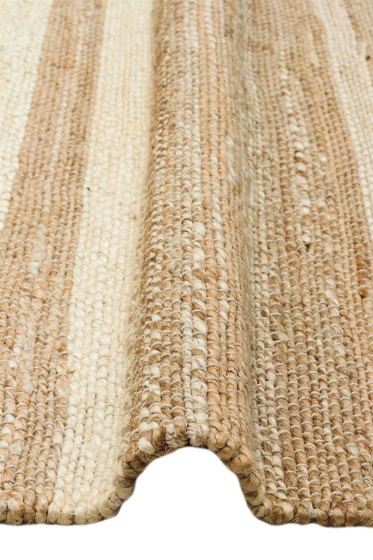 Echo Ech 11 Natural Whıte Xw El Dokuma Naturel Jüt Hasır Halı - HALI VAGONU