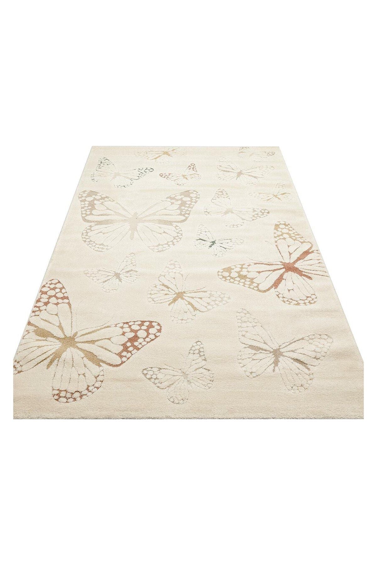 PICCOLO PCL 03 CREAM MULTY Pastel Renkli Hav ve Toz Vermeyen Çocuk Halısı