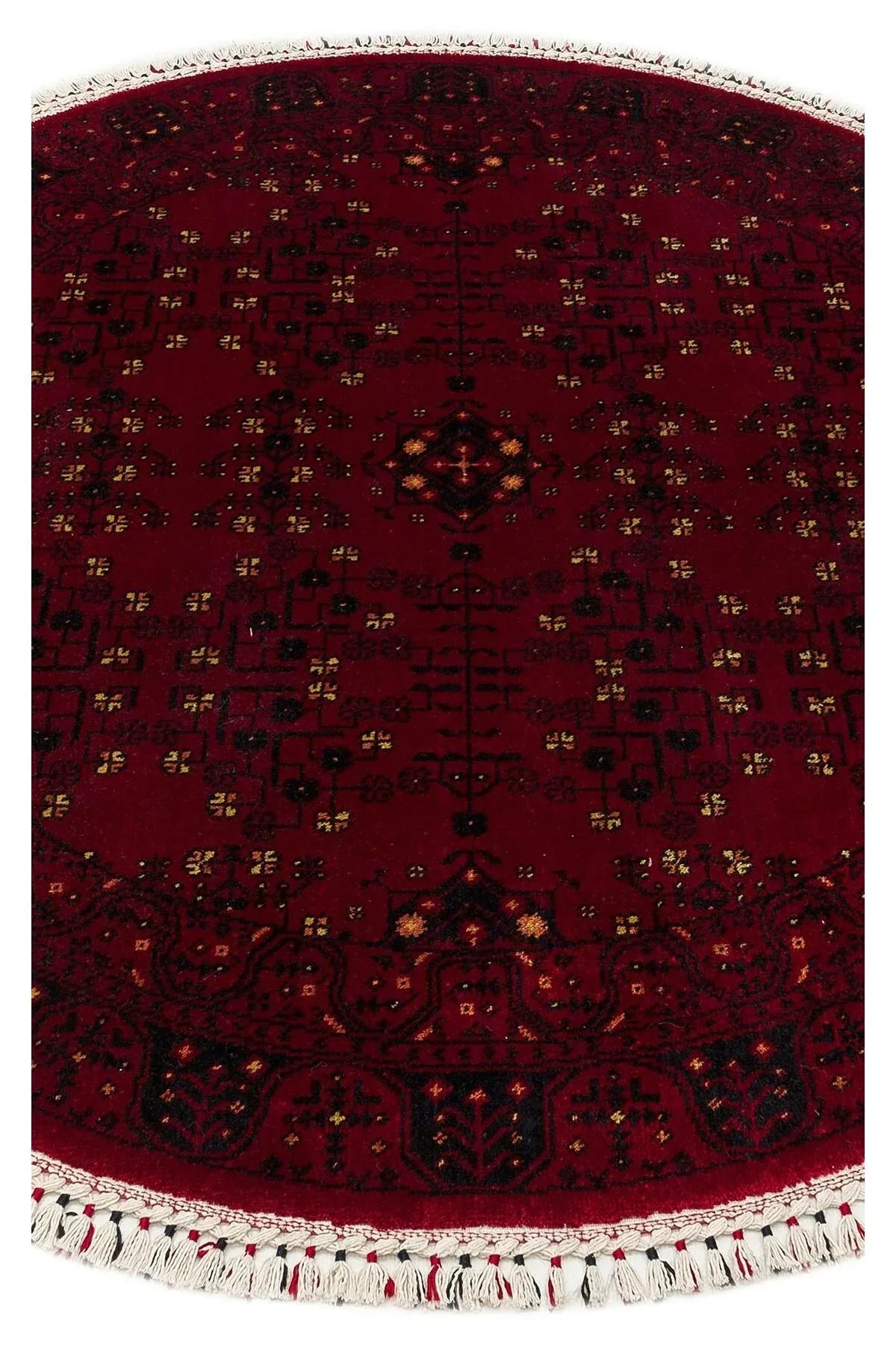 NOSTALJI 959 RED Q Afgan/Yağcıbedir Desenli El Emeği Özel Tezgahlarda Üretilen Modern Uşak Halısı - HALI VAGONU