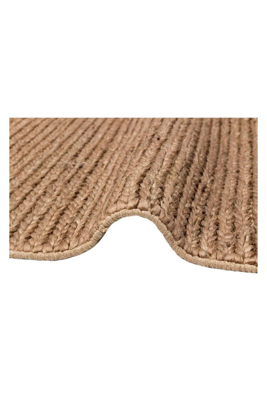 CHOTI CHOTI BROWN-4 El Dokuma Naturel Jüt Hasır Halı - HALI VAGONU