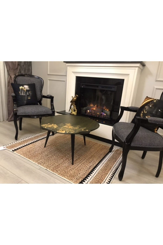 Jüt Efektli Dijital Baskı Halı Jute11