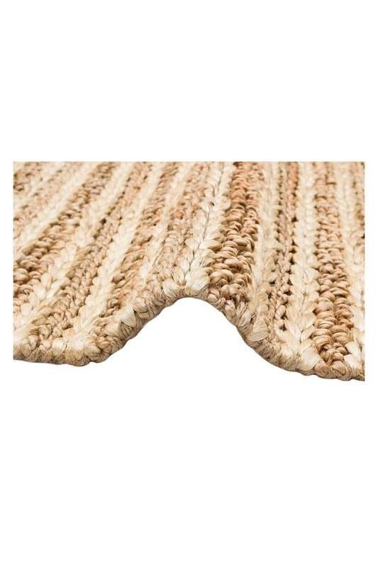 NETRA S-1152 NATURAL XW Farklı Örgü Dokusuna Sahip El Dokuma Naturel Jüt Hasır Halı