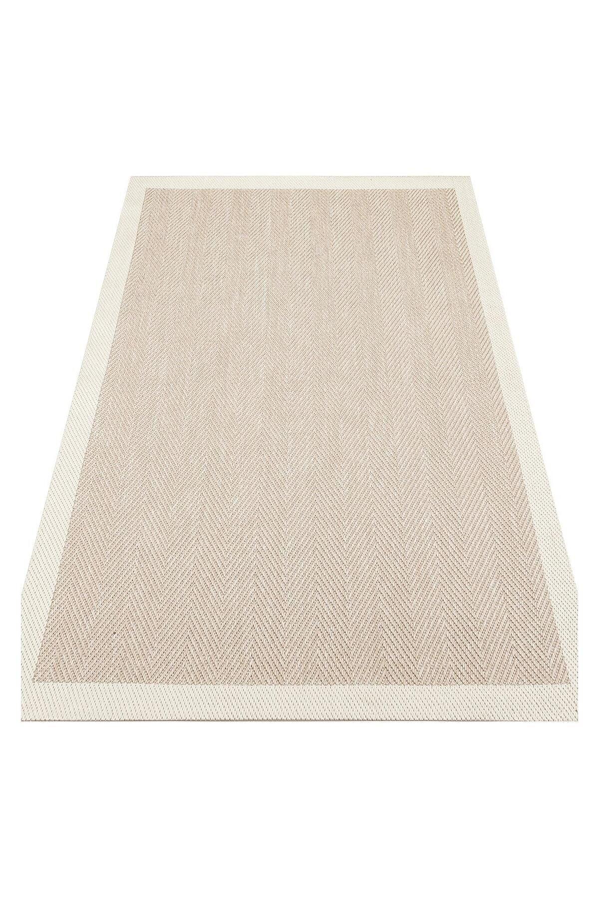 MONO MNO 02 BEIGE Hav Toz Vermez Kaymaz Tabanlı Sisal Halı - HALI VAGONU