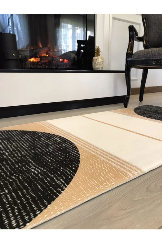 Halı Vagonu HV891 Jüt Efektli Dijital Baskı Halı - HALI VAGONU