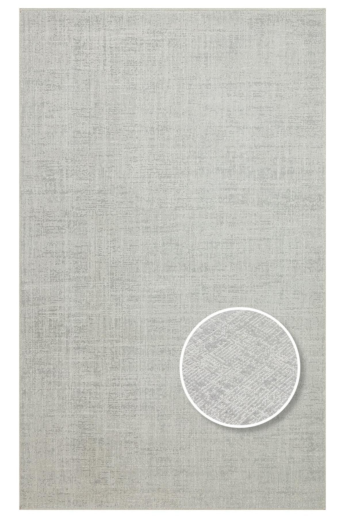 KALAHARİ KLH PLAIN SILVER Özel Dokuma Tekniği Ile Üretilen Modern Sade Desenli Makine Halısı