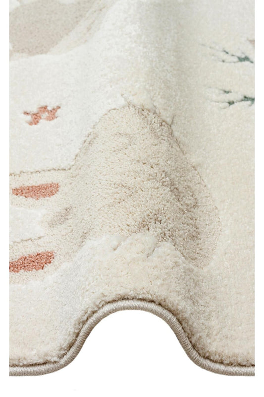 Pıccolo Pcl 04 Cream Multy Pastel Renkli Hav Ve Toz Vermeyen Çocuk Halısı