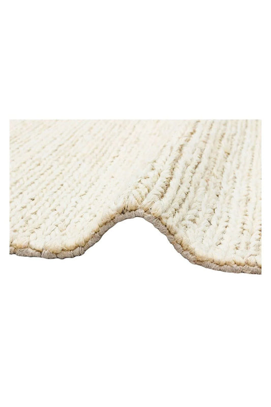 CHOTI CHOTI WHITE El Dokuma Naturel Jüt Hasır Halı - HALI VAGONU