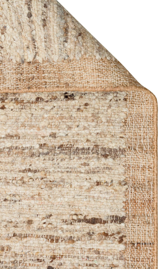 LHASA LHS 01 MULTY NATURAL Yün ve Jüt ile Üretilen Örme El Dokuma Halı - HALI VAGONU