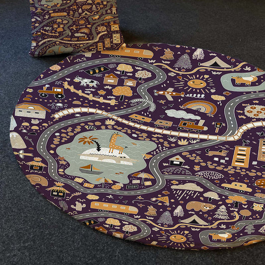 Carpet Wagon HV198 Cream Beige Named Children's Carpet