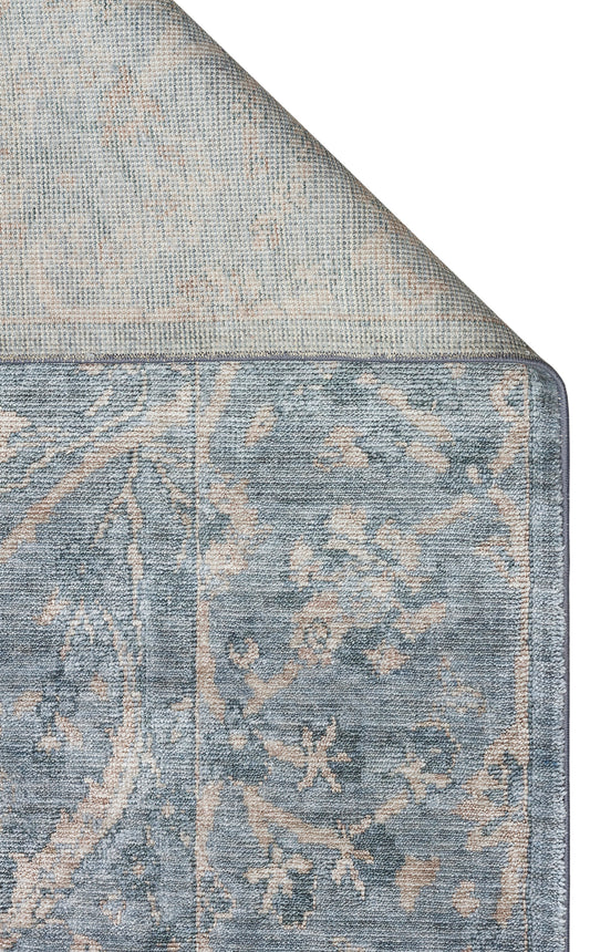 Detaylı görünümüyle TAFTAN TF 07 D. SKY VİZON Pakistan Overdyed Tarzı Özel Hav Vermeyen Uşak Halısı - Taftan Özel Tezgah Halısı.