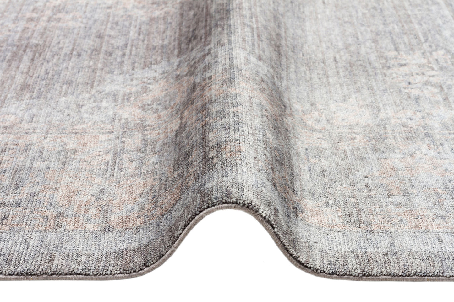Detaylı bir görünüm ile TAFTAN TF 04 DARK GREY BRONZE Uşak Halısı - Taftan Özel Tezgah Halısı